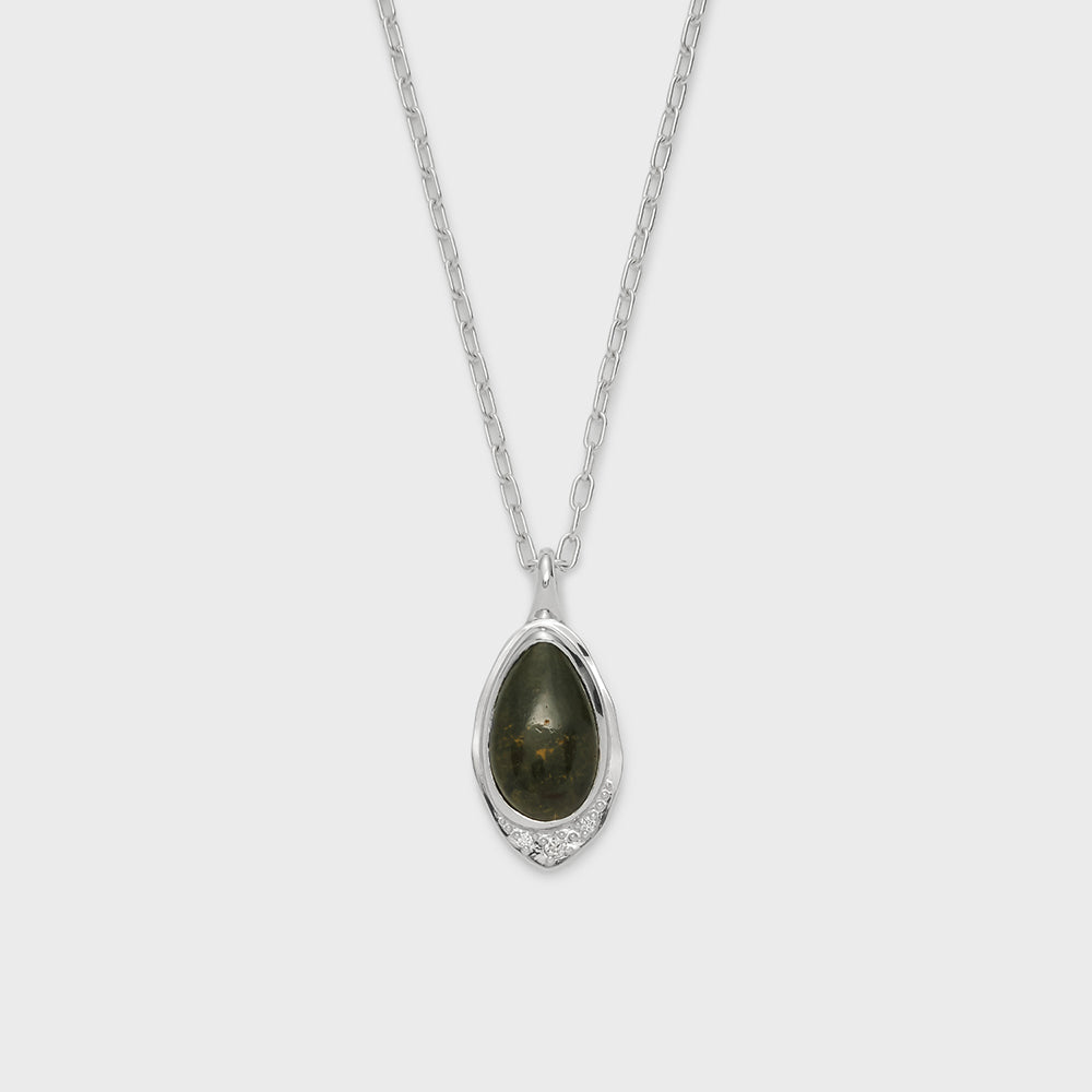 Silver Quartz Charm