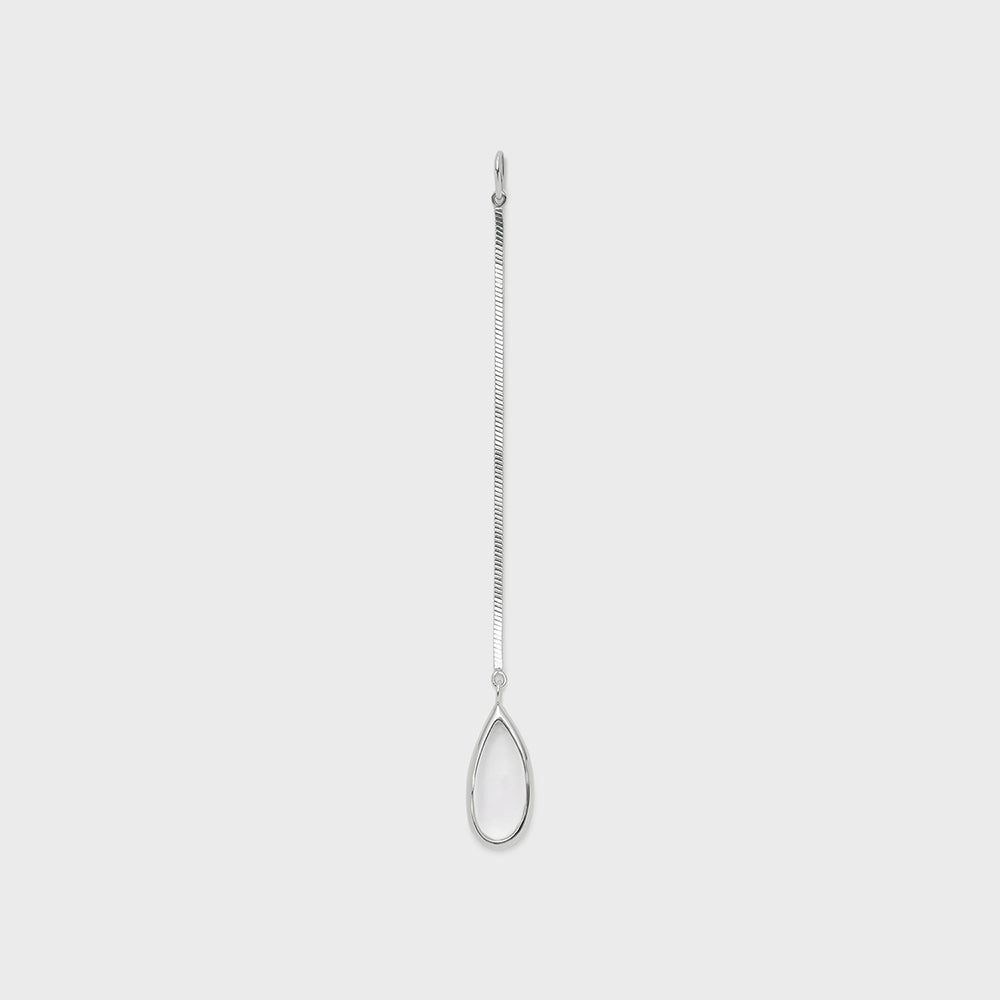 Silver Quartz Charm