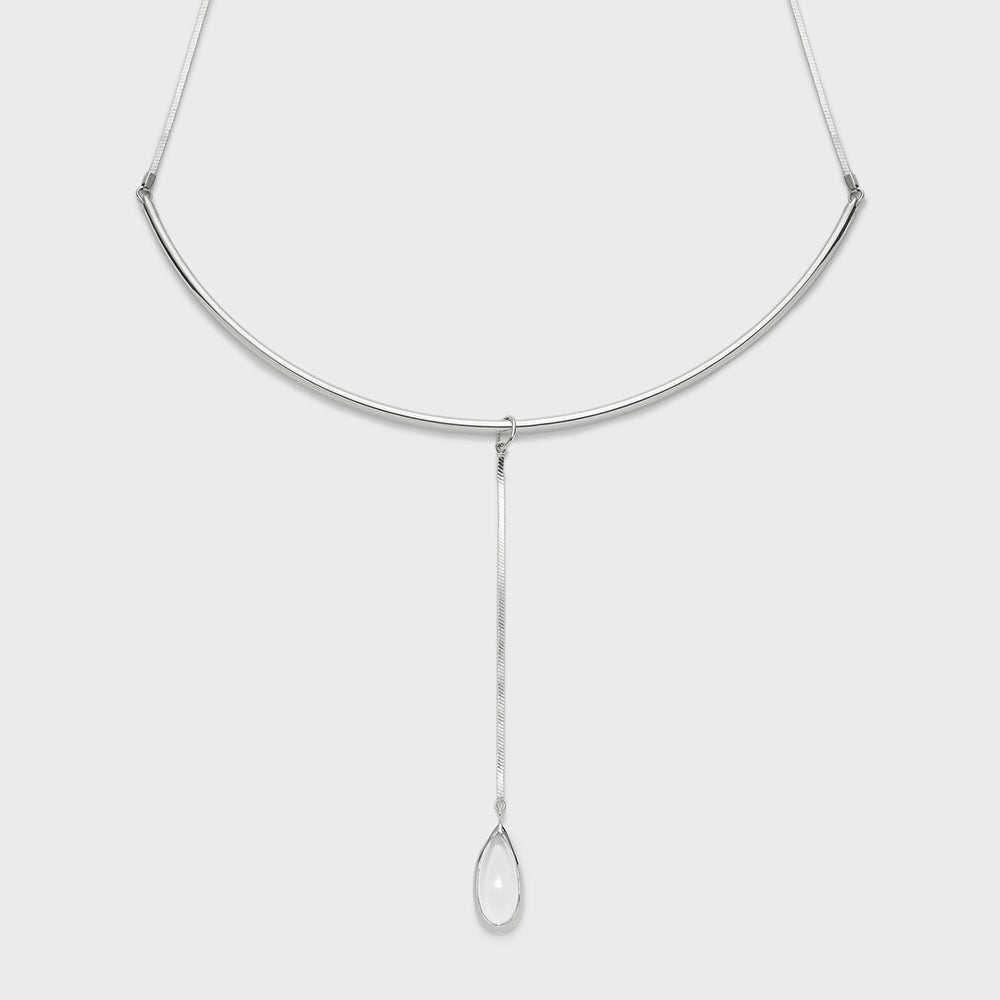 Silver Quartz Charm
