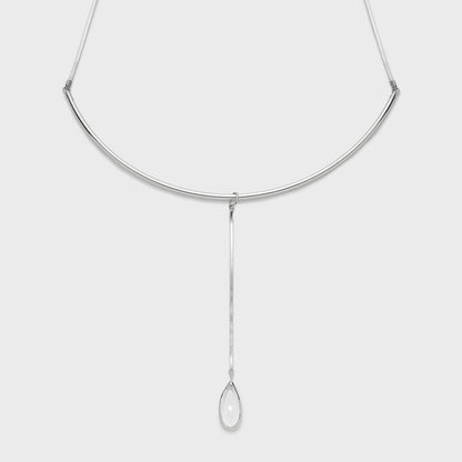 Silver Quartz Charm