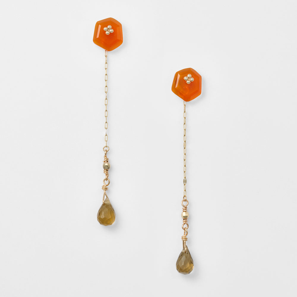 K10 Smoky Quartz Earring Charm