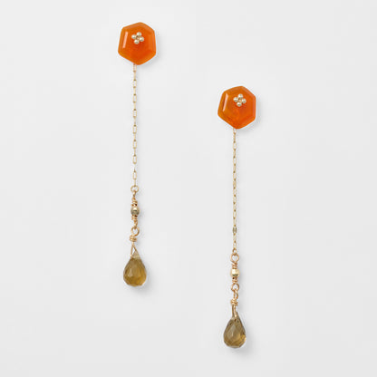 K10 Smoky Quartz Earring Charm