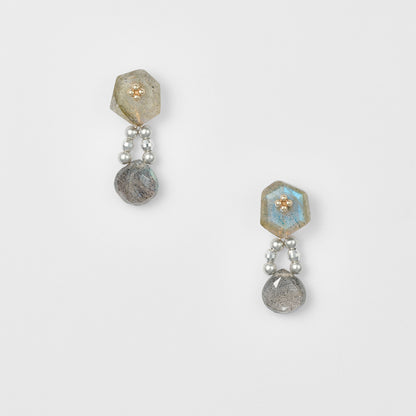 Combination Labradorite Earring Charm