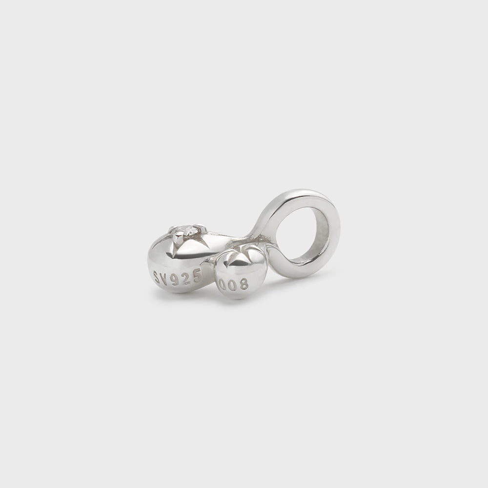 Silver Diamond Charm (0.008ct)