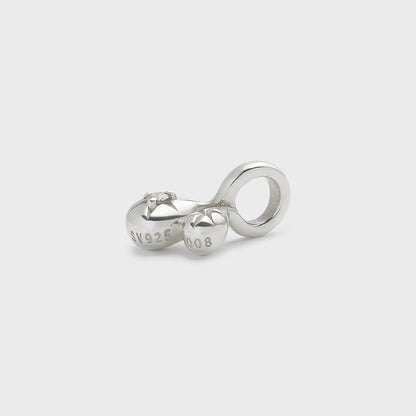 Silver Diamond Charm (0.008ct)
