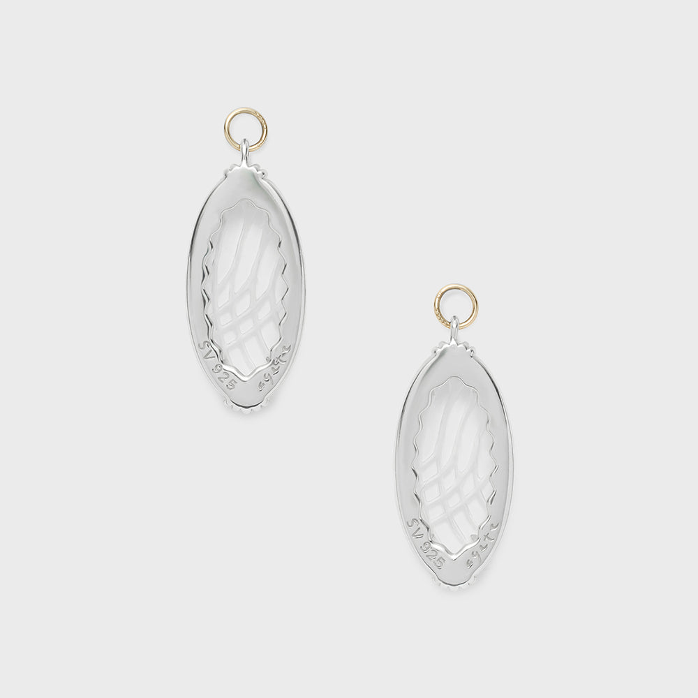 Silver/K10 Quartz Charm