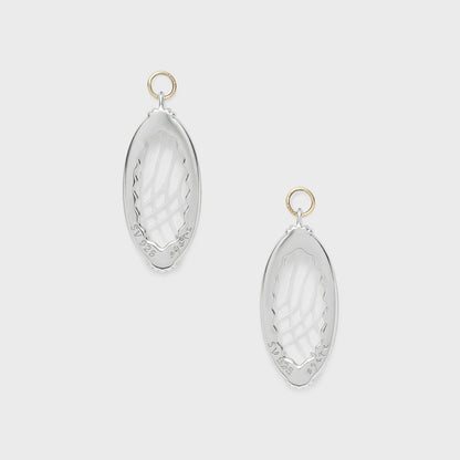 Silver/K10 Quartz Charm