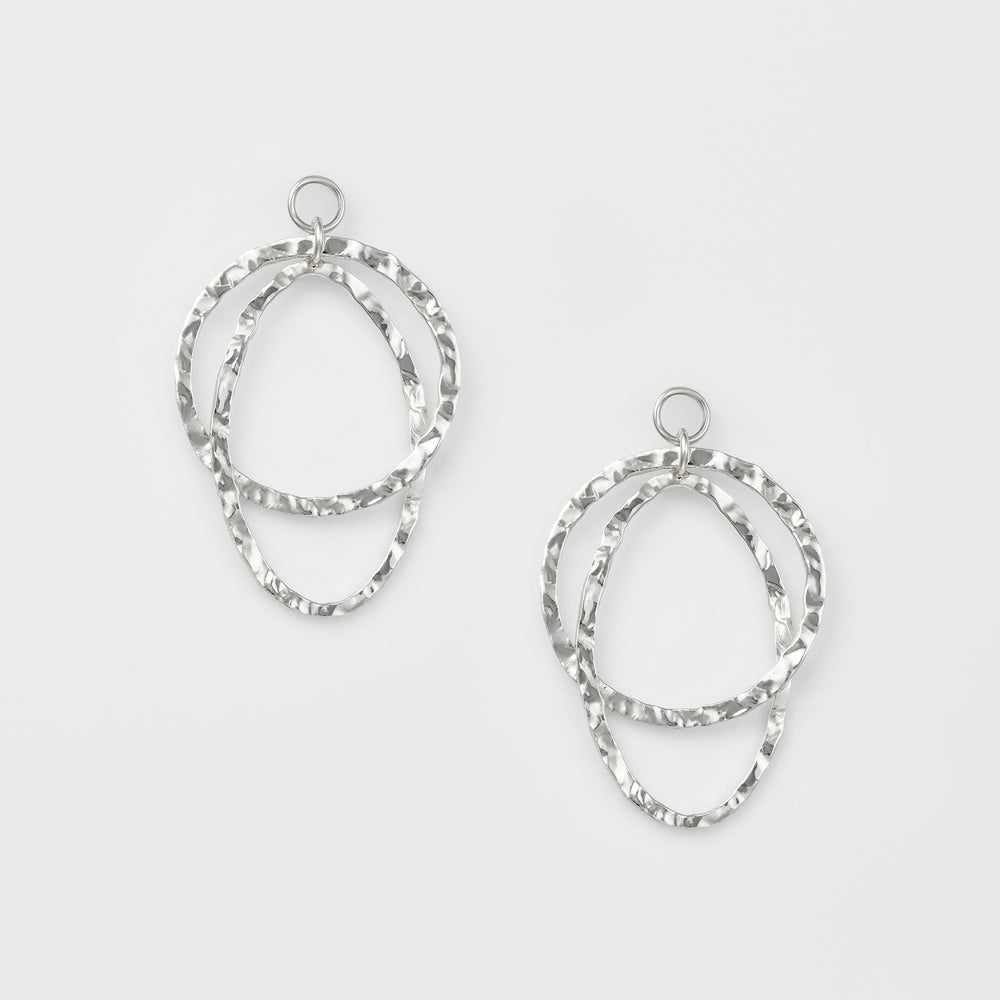 Silver Oval Earring Charm