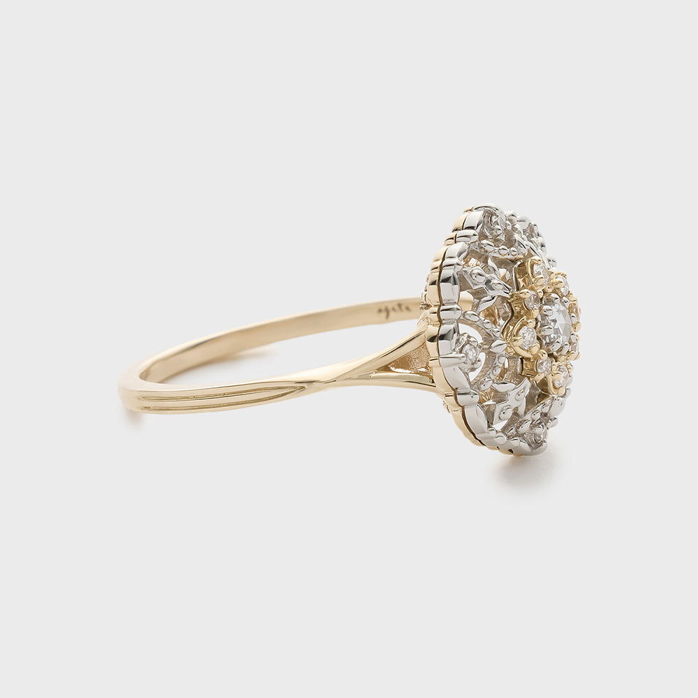 K10 Platinum Diamond Ring (0.09ct)