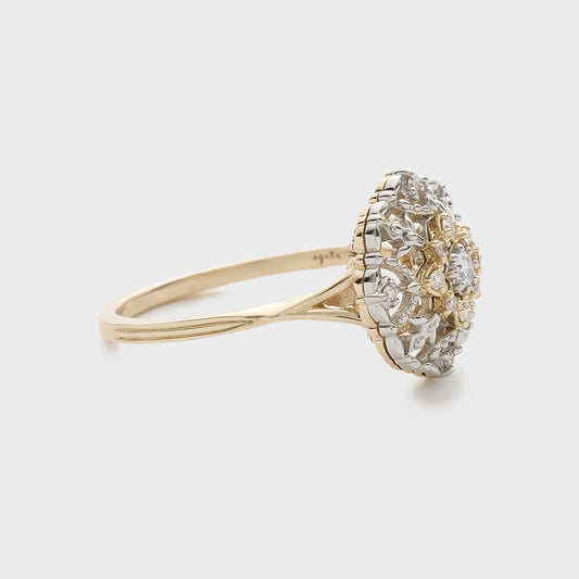 K10 Platinum Diamond Ring (0.09ct)