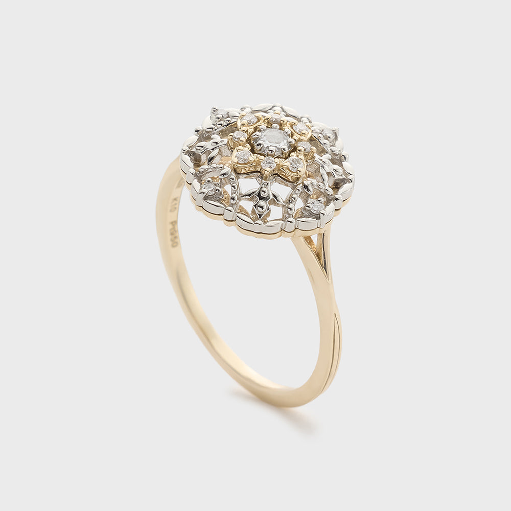 K10 Platinum Diamond Ring (0.09ct)