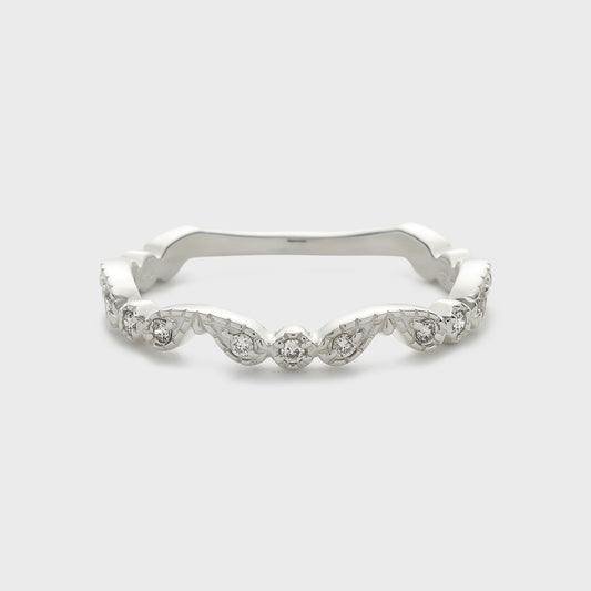Silver Diamond Ring (0.06ct)