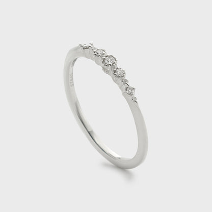 Silver Diamond Ring (0.05ct)