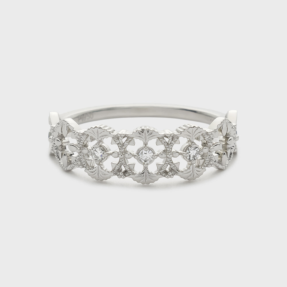 Platinum Diamond Ring (0.04ct)