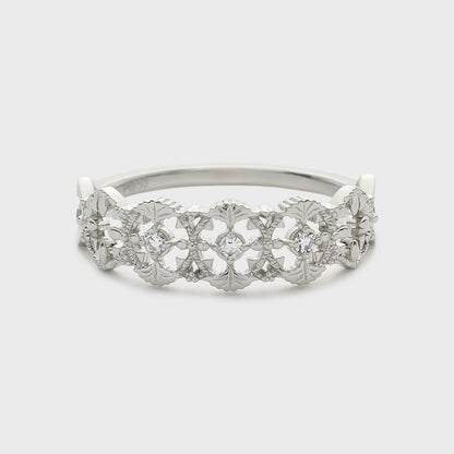 Platinum Diamond Ring (0.04ct)