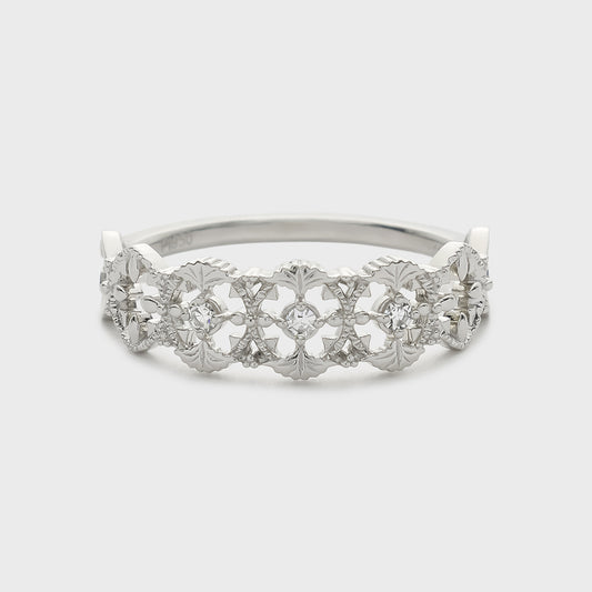 Platinum Diamond Ring (0.04ct)