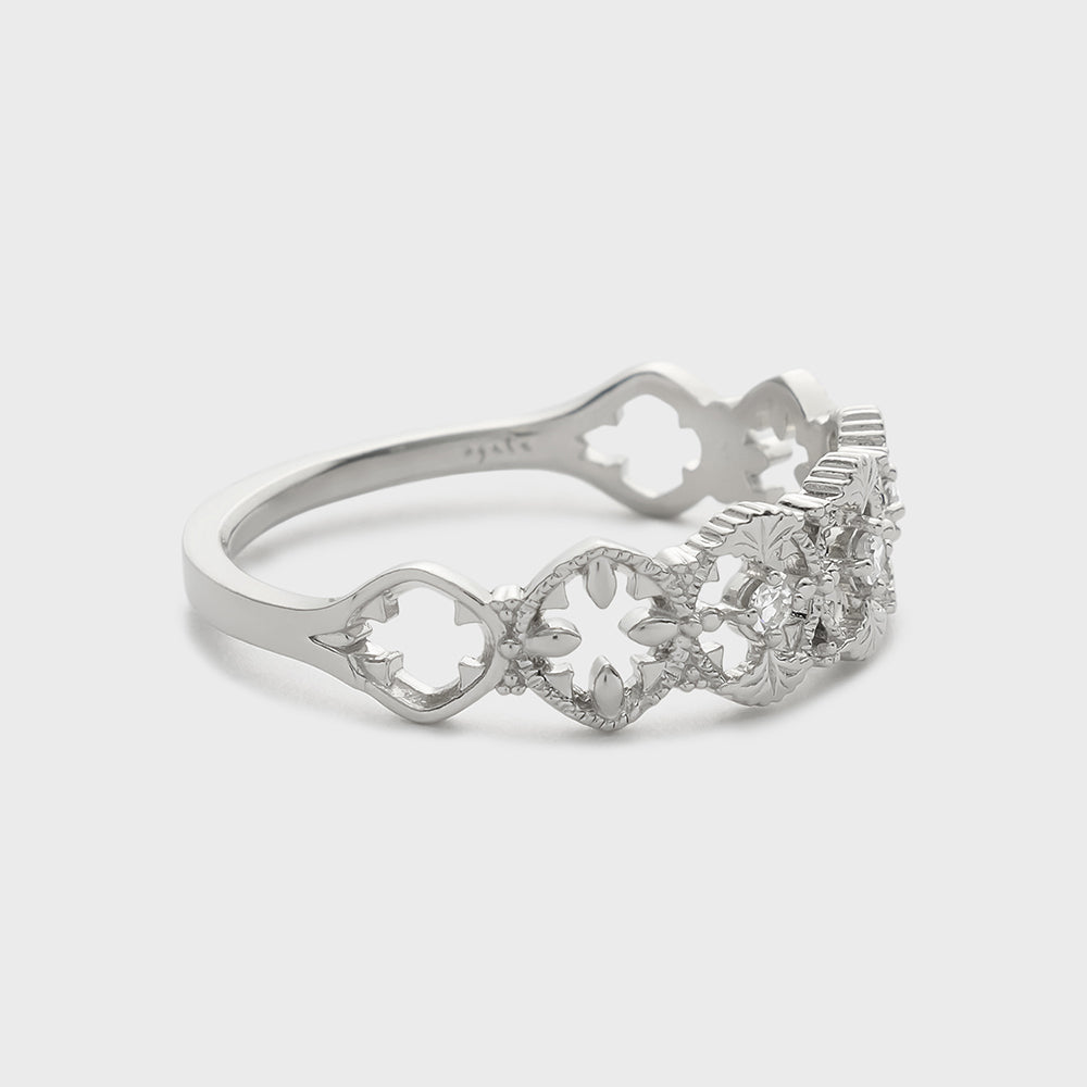 Platinum Diamond Ring (0.04ct)