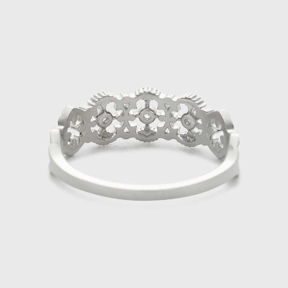Platinum Diamond Ring (0.04ct)