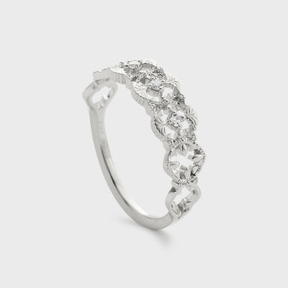 Platinum Diamond Ring (0.04ct)
