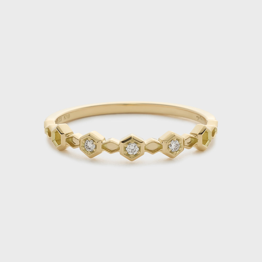 K18 Diamond Ring (0.03ct)