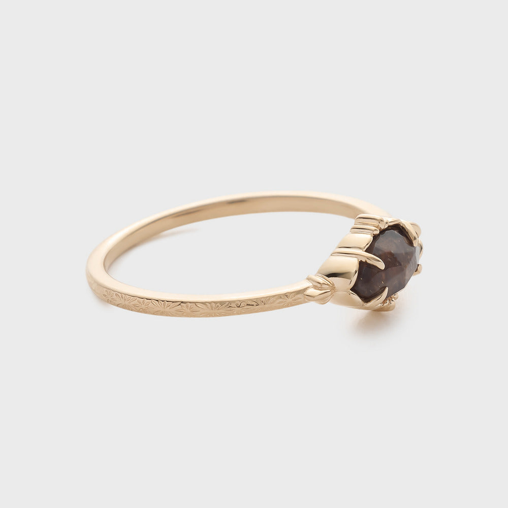 K5 Sunstone/Blue Goldstone Ring