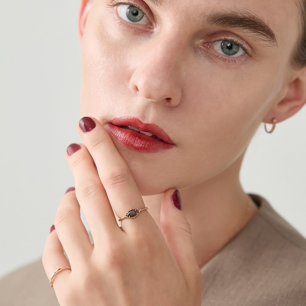 K5 Sunstone/Blue Goldstone Ring