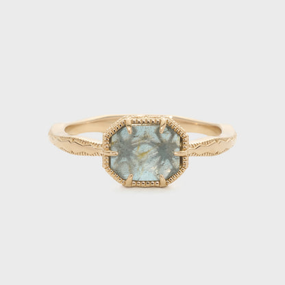 Gold Labradorite/Topaz Ring