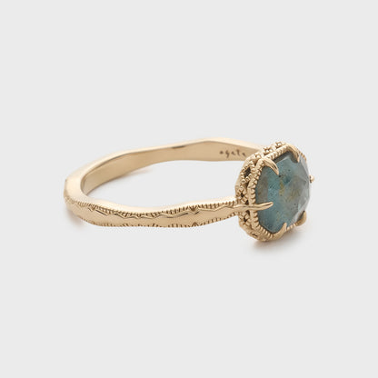 Gold Labradorite/Topaz Ring