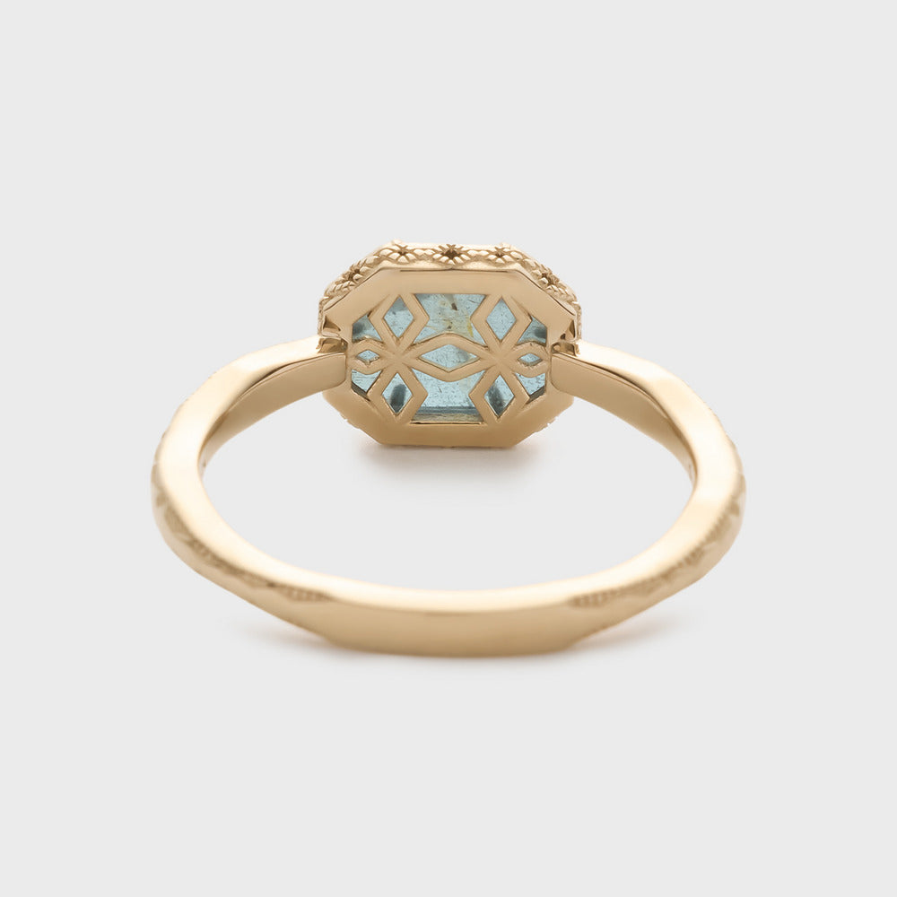 Gold Labradorite/Topaz Ring