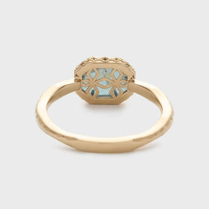 Gold Labradorite/Topaz Ring