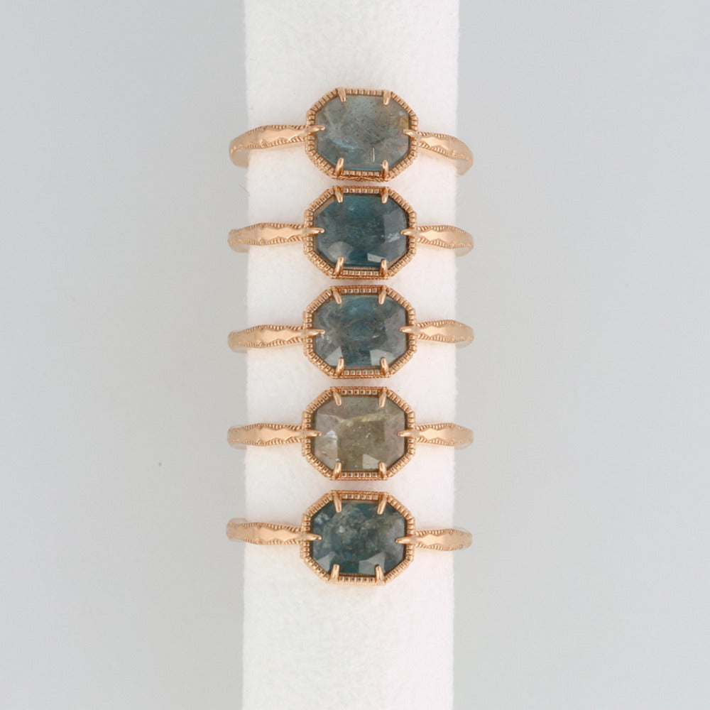 Gold Labradorite/Topaz Ring