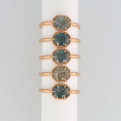 Gold Labradorite/Topaz Ring