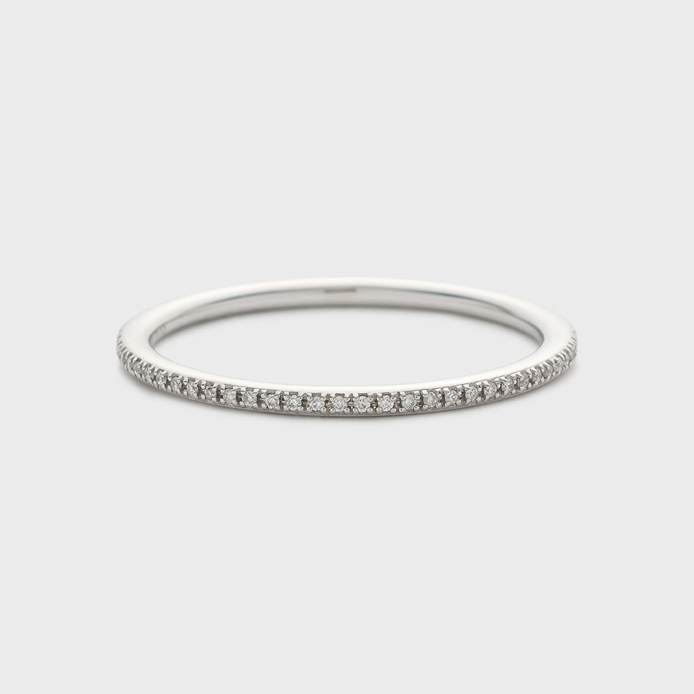 Platinum Diamond Ring (0.12ct)