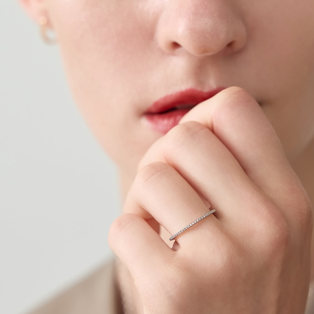 Platinum Diamond Ring (0.12ct)