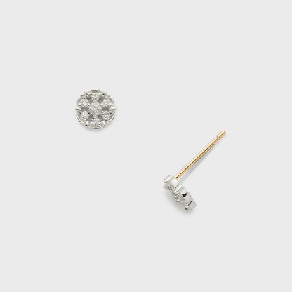 Silver Diamond Earrings (0.08ct)