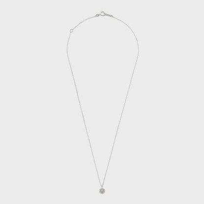 Silver Diamond Necklace (0.04ct)