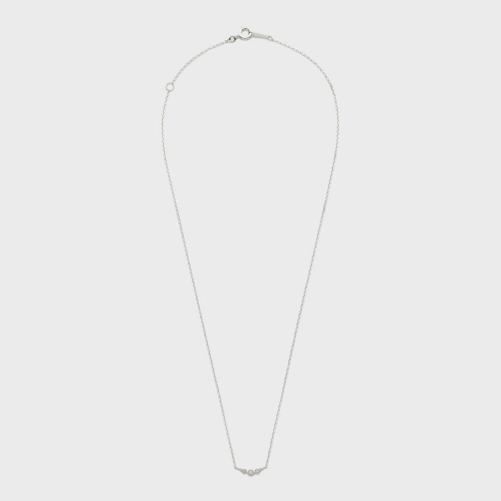 Silver Diamond Necklace (0.03ct)