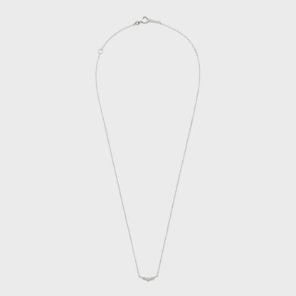 Silver Diamond Necklace (0.03ct)