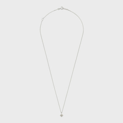 Silver Diamond Necklace (0.03ct)