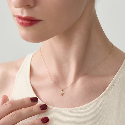 K18 Diamond Necklace (0.02ct)
