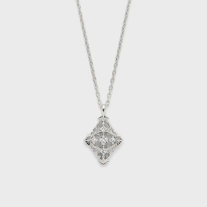 Platinum Diamond Necklace (0.02ct)