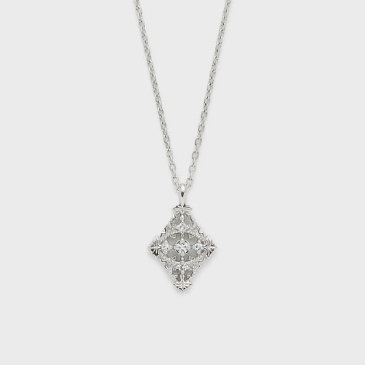 Platinum Diamond Necklace (0.02ct)