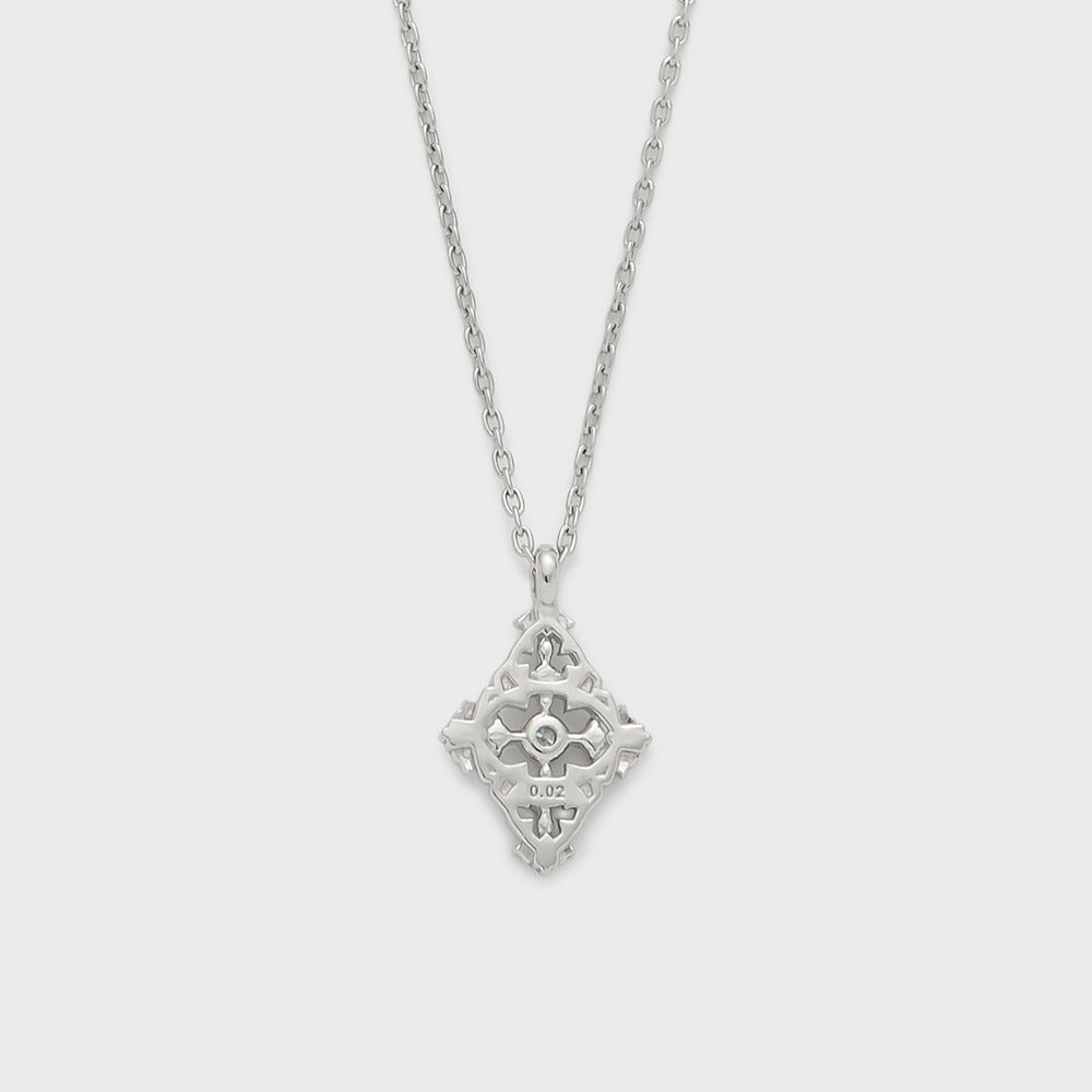 Platinum Diamond Necklace (0.02ct)