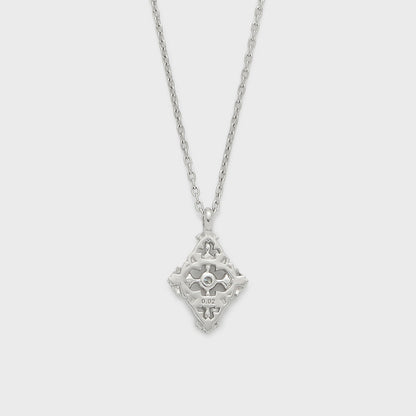 Platinum Diamond Necklace (0.02ct)