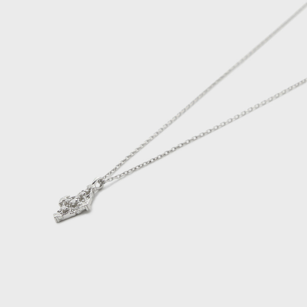 Platinum Diamond Necklace (0.02ct)