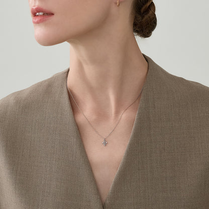 Platinum Diamond Necklace (0.02ct)