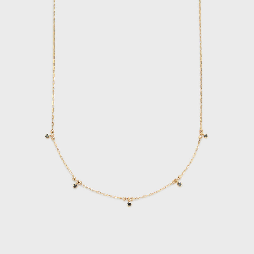 K10 Black Diamond Necklace (0.04ct)