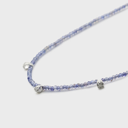 Silver Iolite Necklace