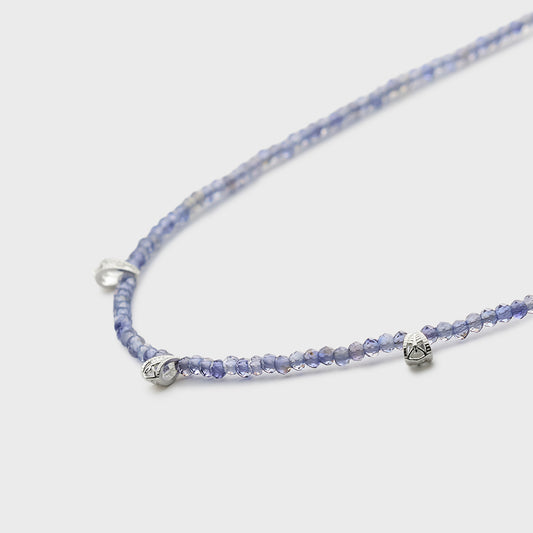 Silver Iolite Necklace