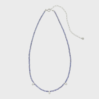 Silver Iolite Necklace